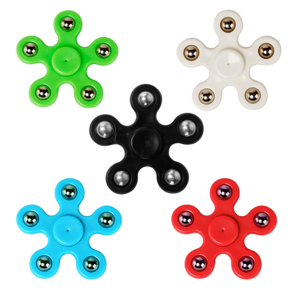 2017 New Five Heads Fidget Spinner Toy Hand Spinner Toy EDC Toy For Decompression Toys Gyro Spinner Wholesale Free DHL/Fedex 