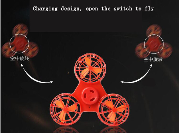 Flying Fingertip Gyroscope Decompression Toys Miniature charging rotary flying toy Upgraded Version Air Rotation Return Gliding Finger Gyro