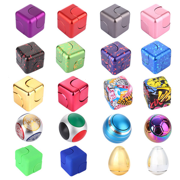 2017 Hot Easy Carry EDC Cube Spinner Fidget Finger Cube Decompression Anxiety Toys Great Toy For Adult and Children Autism, ADD, ADHD