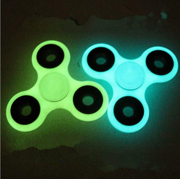 Glowing Finger gyro Fidget Spinner Rotating spiral high speed American adult Toy ABS Luminous Fidget spinner