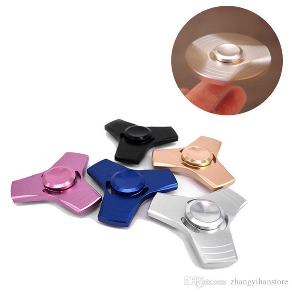 Aluminum Hand Spinner Tri Fidget Finger Fingertip Gyro Desk Toy EDC Kids Adult Cube Relieve Stress Spinning Top