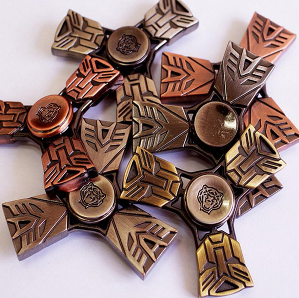 Retro EDC Transformer Autobots Hand Spinner Fidget Finger Spinner Gyro Toys Novelty Gag Decompression