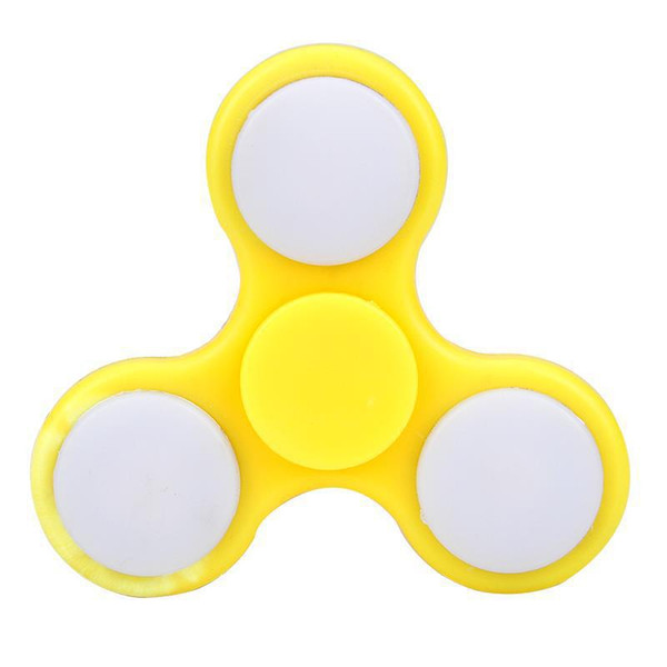 Led light glowing Fidget Spinner toy Hand Spinner EDC Tri-Spinner Fingertips Gyro Toy Kids high quality