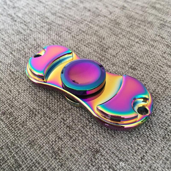 Kids Gyro Toy Colorful Fingertip Gyroscope Fingers Spiral Copper Decompression Cute Toys Aluminum Rainbow Toy Hand Spinner