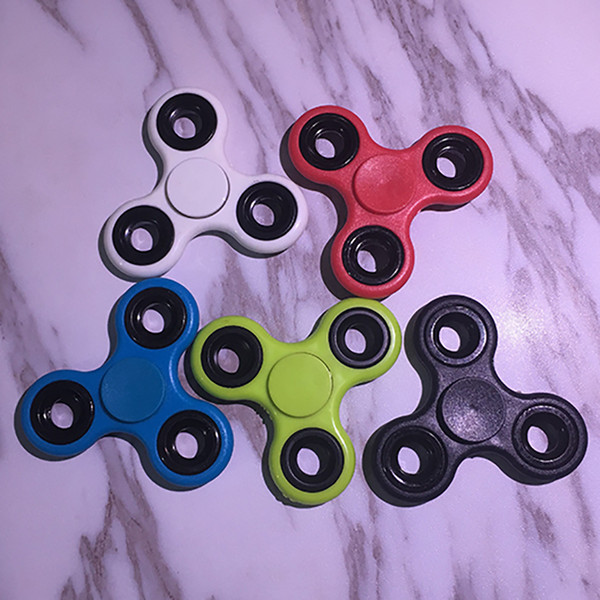 Hand Spinner High Quality One Minute Rotating Toy Plastic EDC Tri-Spinner Fidget Spinners For Autism and ADHD Anxiety Stress Relief Toys HOT