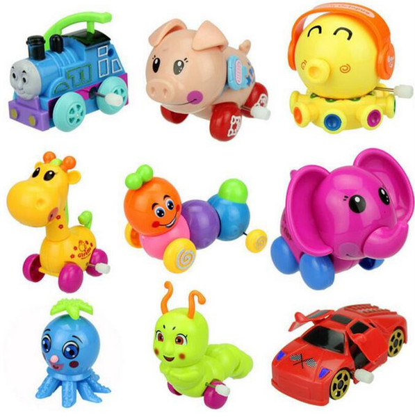 5pcs/lot Baby Swimming Toy Funny Colorful Clockwork Toy Baby Kids Wind Up Running Wind-up Spring Toy For Toddler Gifts