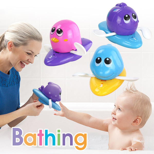 Wholesale Safety Baby Bath Water Toy Floating plastic Dolphin cray goldfish penguin frog Kids Toys Cute Swimming Toy Shower Beach Play toys