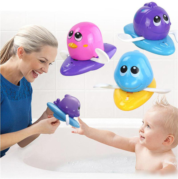 Wholesale Safety Baby Bath Water Toy Floating plastic Dolphin cray goldfish penguin frog Kids Toys Cute Swimming Toy Shower Beach Play toys