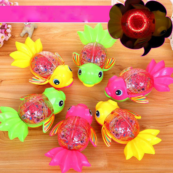 2017 new Direct factory price of light-emitting small goldfish kindergarten gift children's educational toys free shipping
