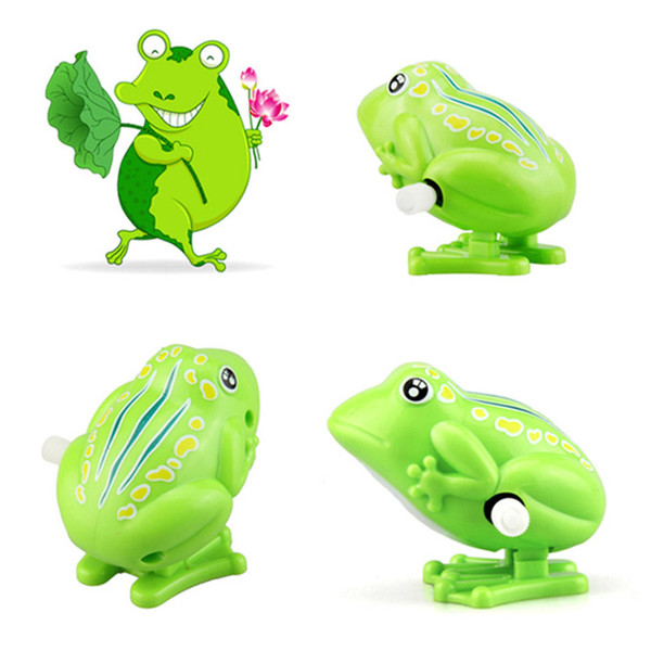 classical toy highqiality Kids Wind Up Clockwork Toy Mini Cute Jumping Frog Baby Toys Pull Back Wind Up Toys