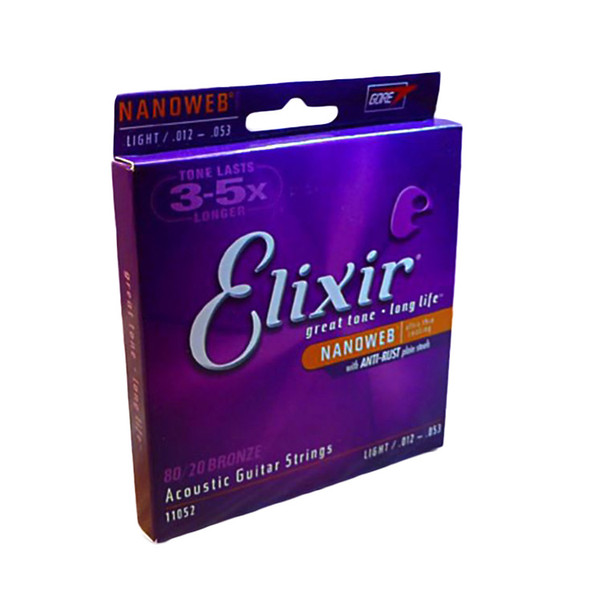 Elixir Acoustic Guitar Strings Phosphor Bronze Shade 11025 16027 16052 11052 11002 11027 11100 16002 16077 6pcs=1set