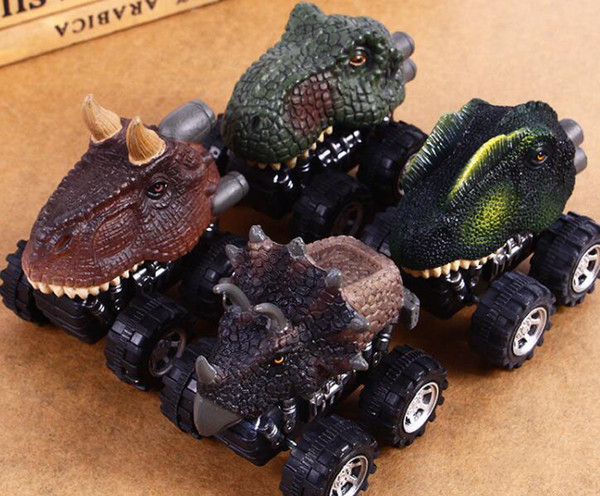 The new children's day gift back to car mini dinosaur toy model toy car stalls selling