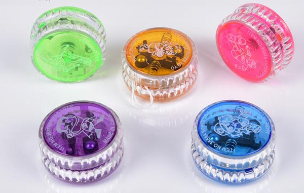 160pcs Light up Finger Spinning Toys for Kids Chinese YOYO Professional LED Plastic LED Trick Ball Toy for Kids Adult Novelty Games Gifts