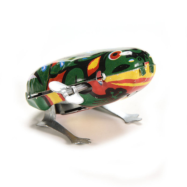 NEW Vintage Metal Wind-up Jumping for Frog Model Clockwork Tin Toys Collectible Classic Education Toys Gift For Children