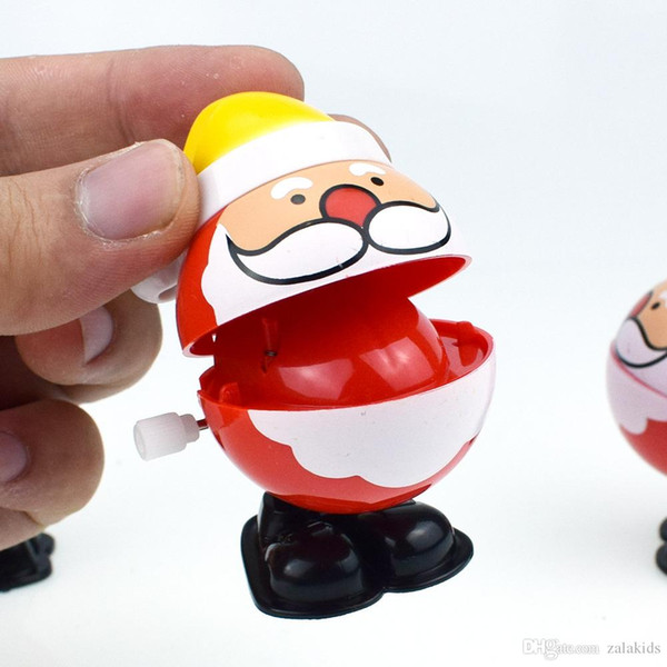 Kids Classic Wind Up Clockwork Toys Jumping Stana Claus Toy For Children Boys Educational Toys Free Shipping