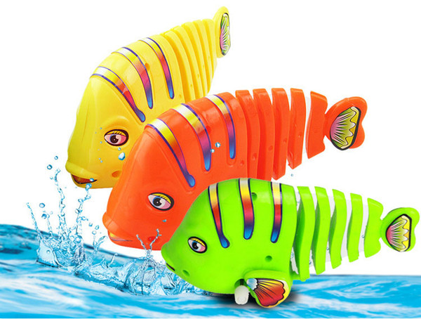 2016 new Activity Wind-up Toy fish clockwork toy Colorful fish moving tail swimming fish Children's Educational Toy