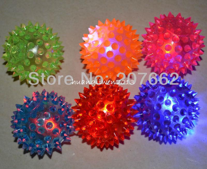 2016 Hot Sale Refrigerator for Trucks Fusca free Shipping 12pcs/lot 5.5cm Rubber Color Changing Light Up Bouncy Ball Led Flashing Toy Puffer