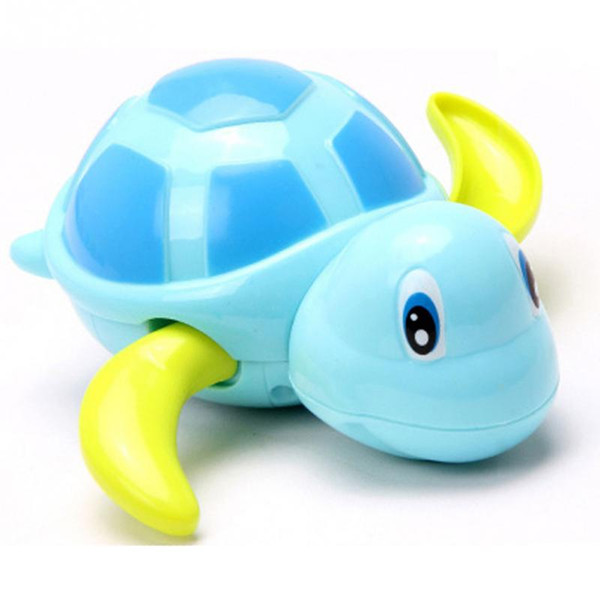 Newborn Cute Tortoise Baby Bath Toy Infant Swim Turtle Chain Clockwork Classic Toys For Children christmas gift