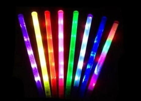 Wholesale-12pcs High Quality Plastic Glo-stick.2*48cm lightsaber.Multicolor Single color Led glo-sticks.Light sword