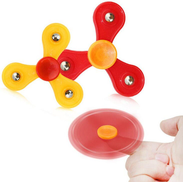 Cheapest 30pcs/lor EDC Fidget Spinner toy finger spinner toy Hand tri spinner HandSpinner EDC Toy For Decompression Anxiety Toys