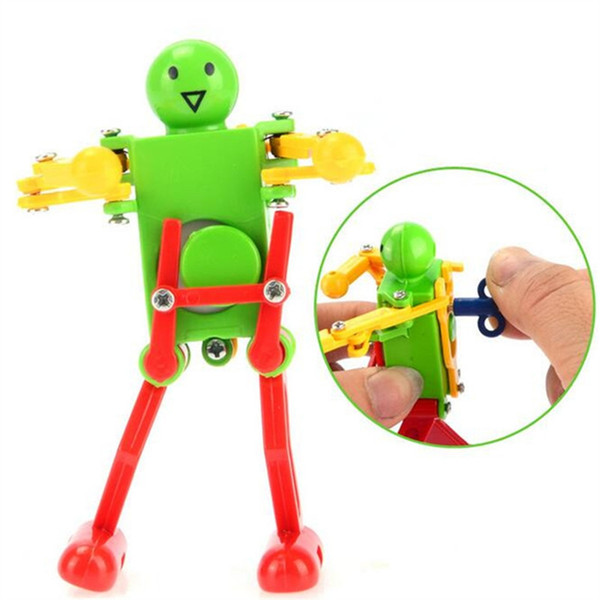 Robot Dancing Wind Up Clockwork Toys Spring Wind-up Dancing Walking Robot Toy For Baby Kid Child Educational Toy Gift VB
