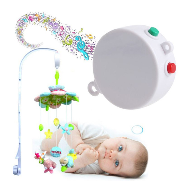 New 12 Melodies Song Baby Kids Mobile Crib Bed Bell Electric Autorotation Music Box