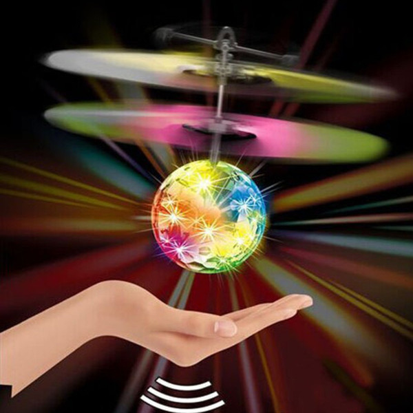 RC Flying Ball Luminous Kid's Flight Balls Electronic Infrared Induction Aircraft Remote Control Toys LED Light Mini Helicopter