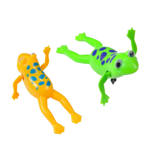 Swimming Frog Clockwork Pool Bath Cute Toy Wind-Up Swim Frogs Kids Toy Clockwork Wind Up toys for Children Baby Wholesale