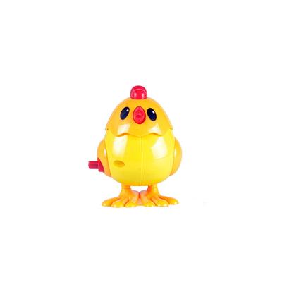 On the chain Wind-up toy cock small yellow duck clockwork jumping chicken jumping duck strip novelty children's toys Christmas birthday gift