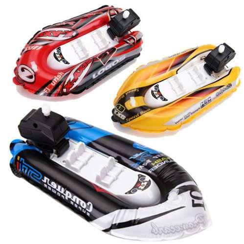 Children Bathing Water Kayak Toy Kids DIY Clockwork Inflatable Small Kayak Toy Bath Swimming Bath Play Development Toys New