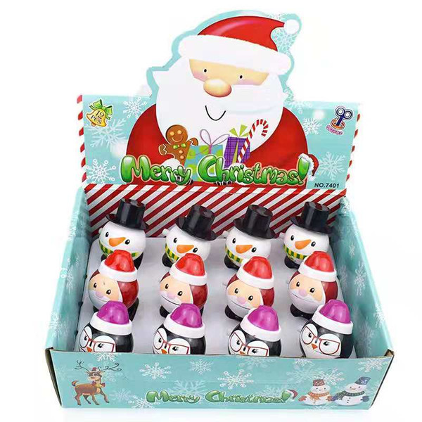 Santa Claus / Penguin / Snowman wind up toys, novelty jump toys, Christmas children kids gift wholesale,Quality express delivery