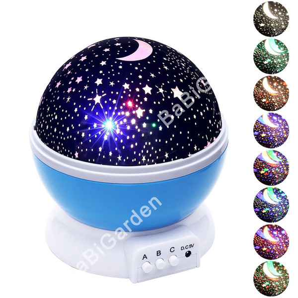 Novelty Luminous Toys Romantic Starry Sky LED Night Light Projector Battery USB Night Light Creative Birthday Toys For Children