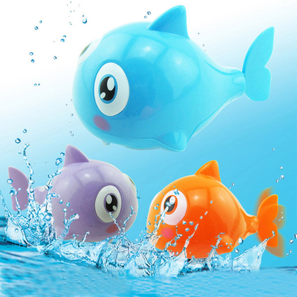 2017 Cute Fish Clockwork Toy For Boys Girls Swimming Tail Animal Wind Up Toys For Children Plastic Shark Kids Classic Toys