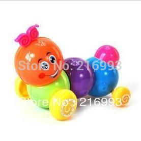 [New arrival] [Hot sale] Child puzzle wind up toys Baby chain colorful caterpillar beetle baby small toys