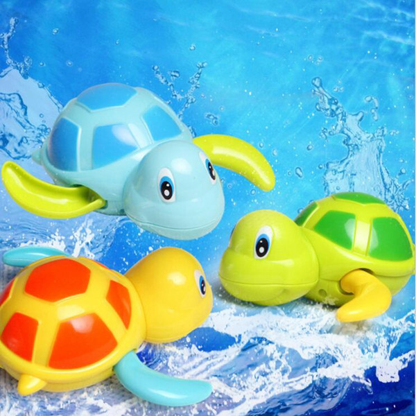 Small Turtle Clockwork Cartoon Large Chain Toys Colorful Swimming Turtle Baby Boys Girls Gift Shower Bath Toys