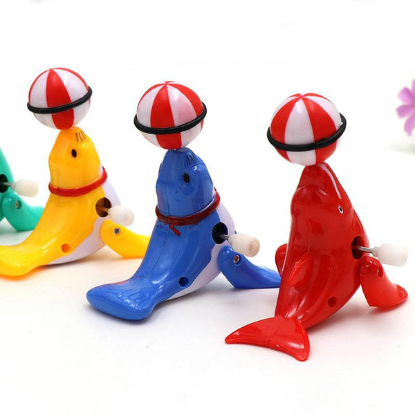 360 Degrees Rotation Animal Wind Up Toys Colourful Cute Dolphin Clockwork Toy New Arrive