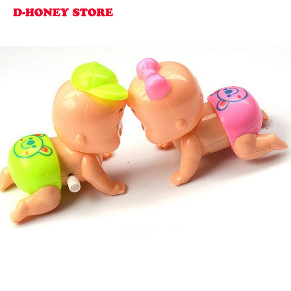 Mini Baby Shape Clockwork Spring Toy Kids Funny Newborn Early Educational Toys Wind-up Baby Toys gift