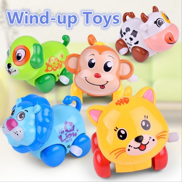 Cartoon Clockwork toys Clockwork toys Mechanical puppy creative new peculiar puzzle baby gifts variety of animals wholesale