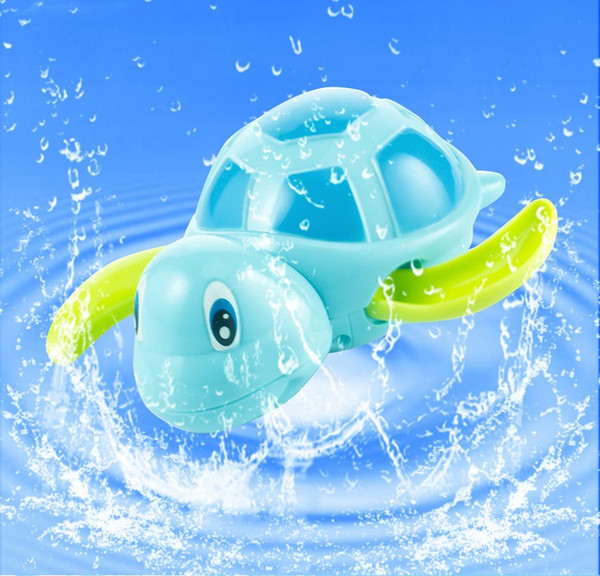 New born babies swim turtle wound-up chain small animal Baby Children bath toy classic toys swimming pool play bathing toy