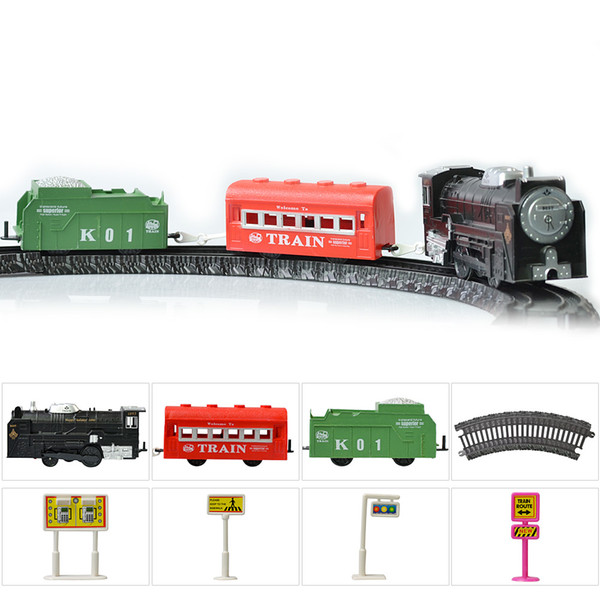 Intelligence development Imitate classical train sound steam electric emotional Rail cars Vision simulation assembles railroad car