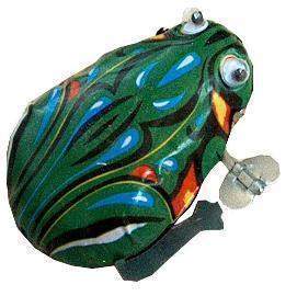 [New arrival] [Hot sale] Metal frog Wind-up frog Lovely classic type frog toy Child gift toy