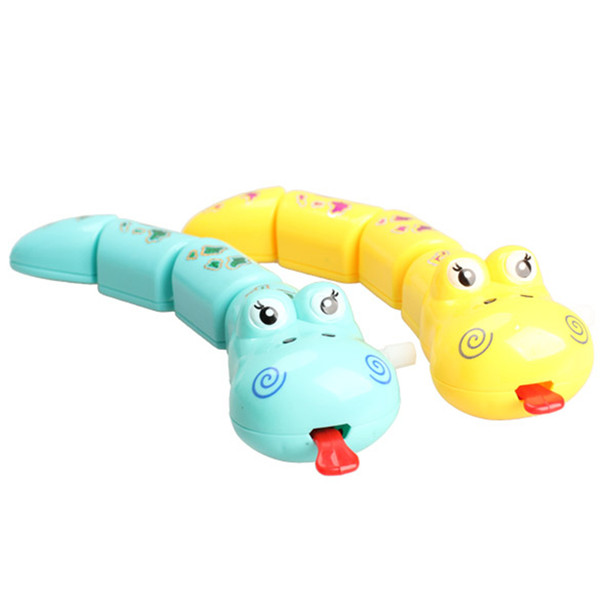 Children Plastic Cartoon Snake Clockwork Wind Up Cute Kids Funny Toy Children Kids Toys Gifts Random Color