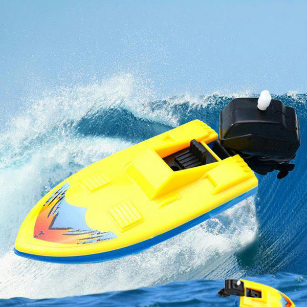 New hot plastic chain boat children 's hairspring water swim water motorboat ship toys wholesale free shipping