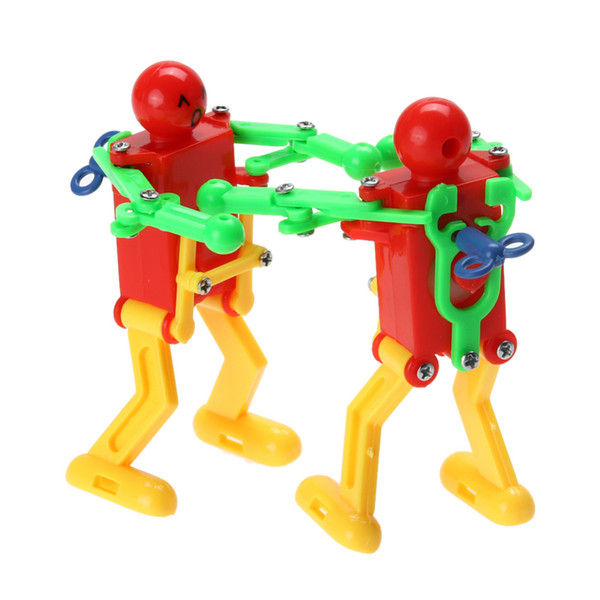 5PCS/lot Clockwork Spring Wind Up Toy Dancing Robot Toy for Children Kids Toy Yellow Green Red Random Color
