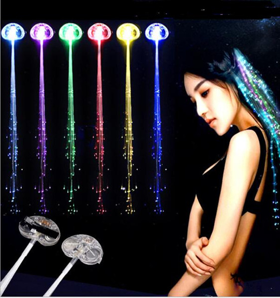 1200pcs/lot LED aglimmer color changing Flash hair braid LED light emitting braids hairpin for Novelty party decoration