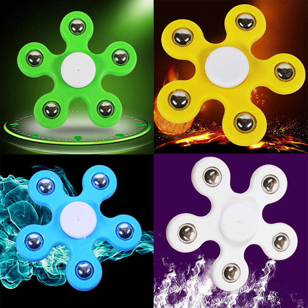 Colorful Plum Shaped Tri-Fidget Spinner New Designer Hand Spinner ABS Anti-Stress Toys EDC Focus ADHD&ADD Sufferers Finger Toys