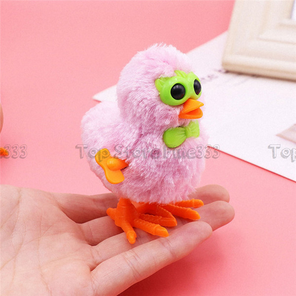 Wind-up Toys Wind-up Plush Glasses Chicken Clockwork Clockwork Chicken Baby Children's Plush Toys - Random Colors Kids Funny Toys