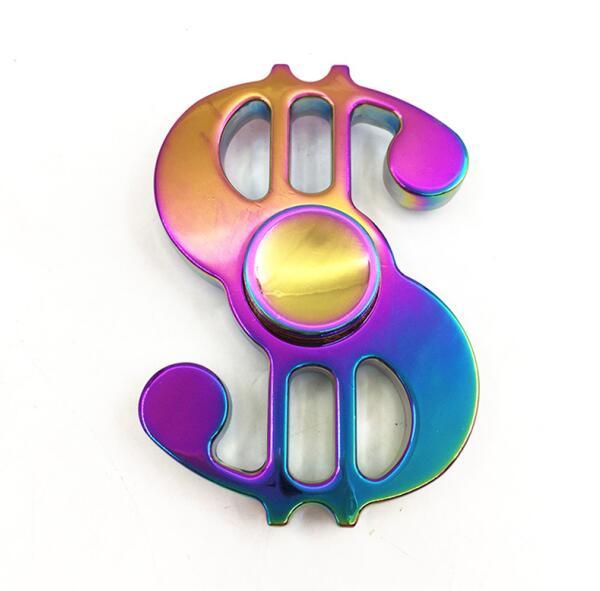 2017 Limited Version New Fidget Toy US Dollar Hand Spinner Metal Finger Stress Spinner High Quality Bearing EDC Colorful Rainbow Handspinner