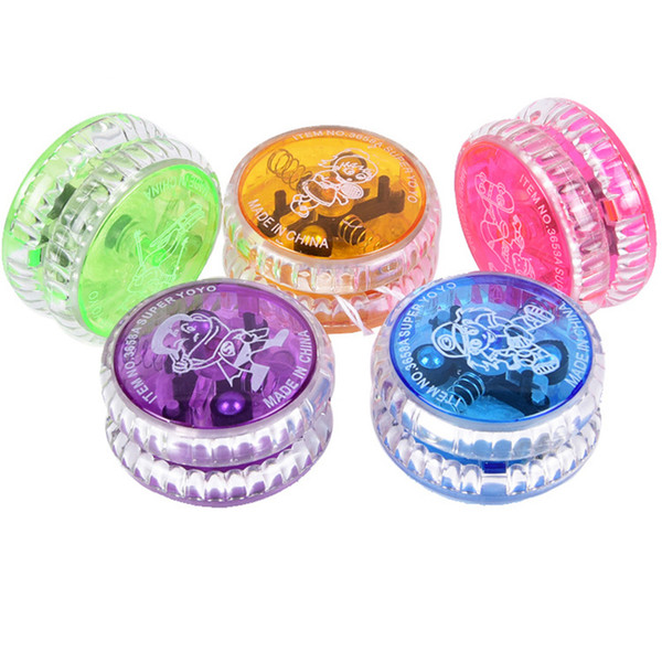 Glowing Yo-Yo Puzzle Children's Toys Factory Light up Finger Spinning Toys for Kids Adult Novelty Games Gifts Wholesale