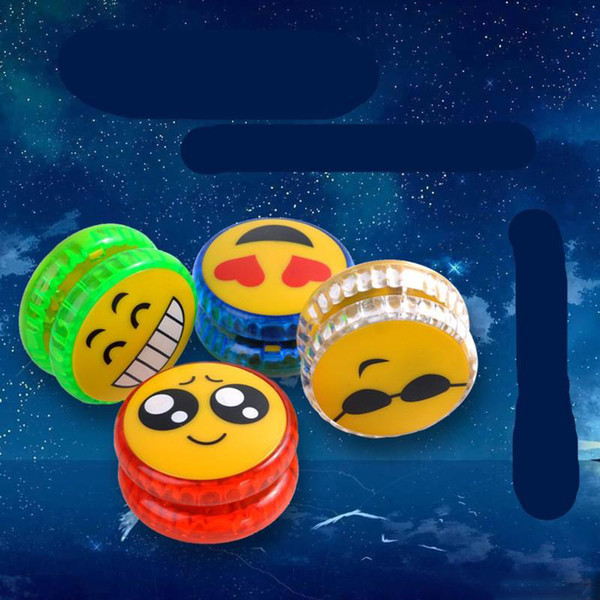 New Emoji Smiley Yoyo Led Ball Glowing Luminous Toy Colorful Kids Intelligence Toys For Christmas Children 1